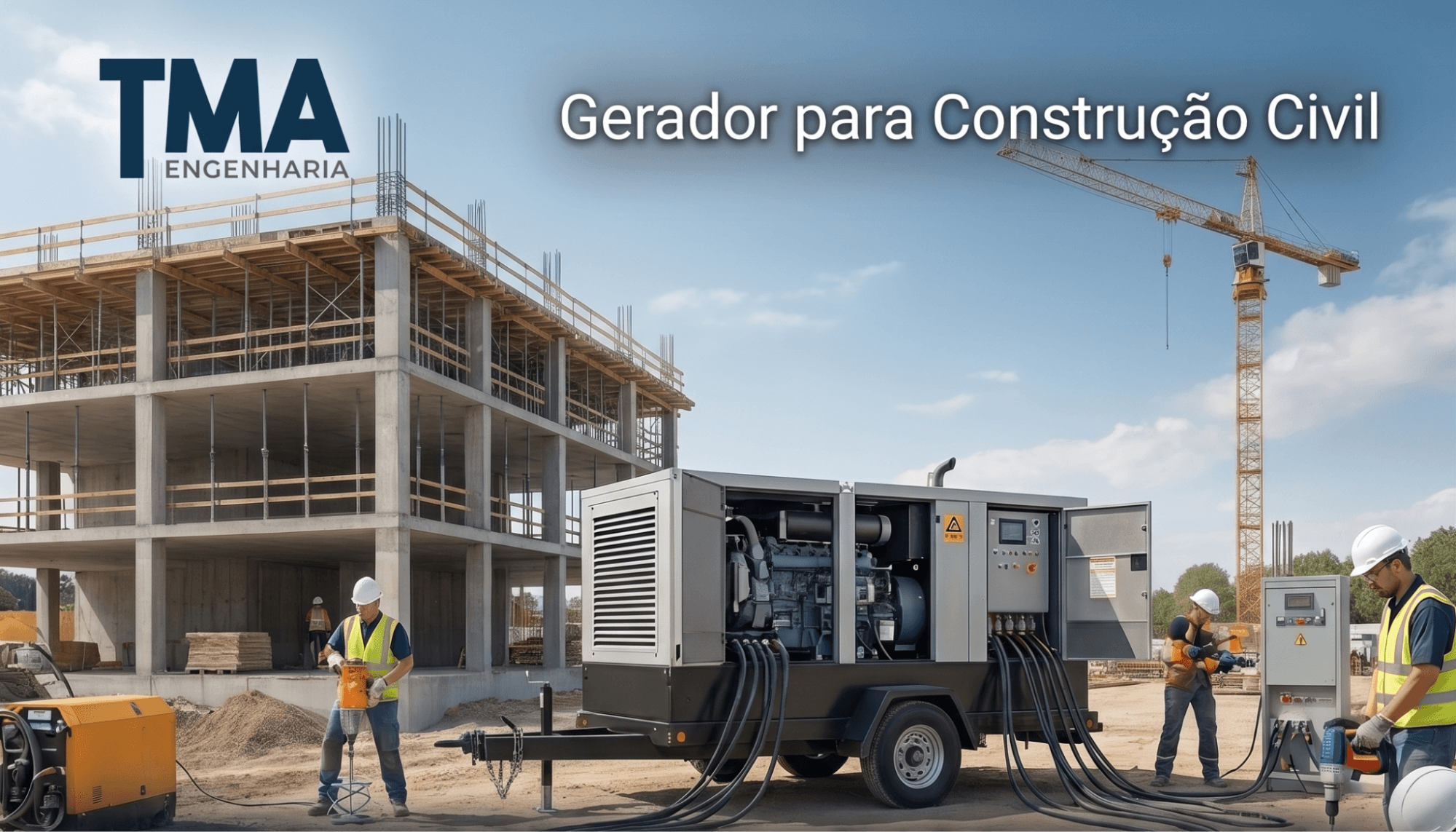 Gerador para Construção Civil: Como Dimensionar e Contratar