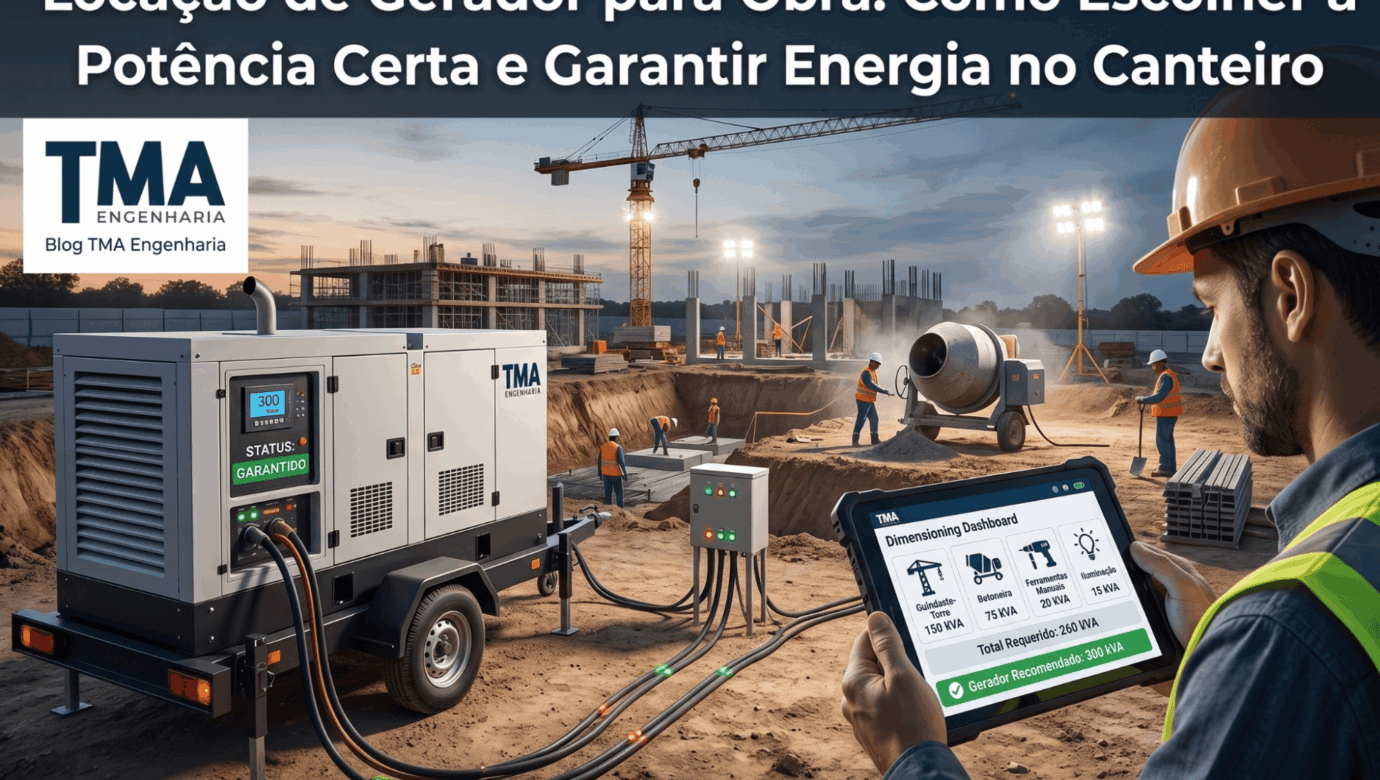 Locação de Gerador para Obra